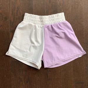 Kids' Two-Tone Shorts - White and Purple